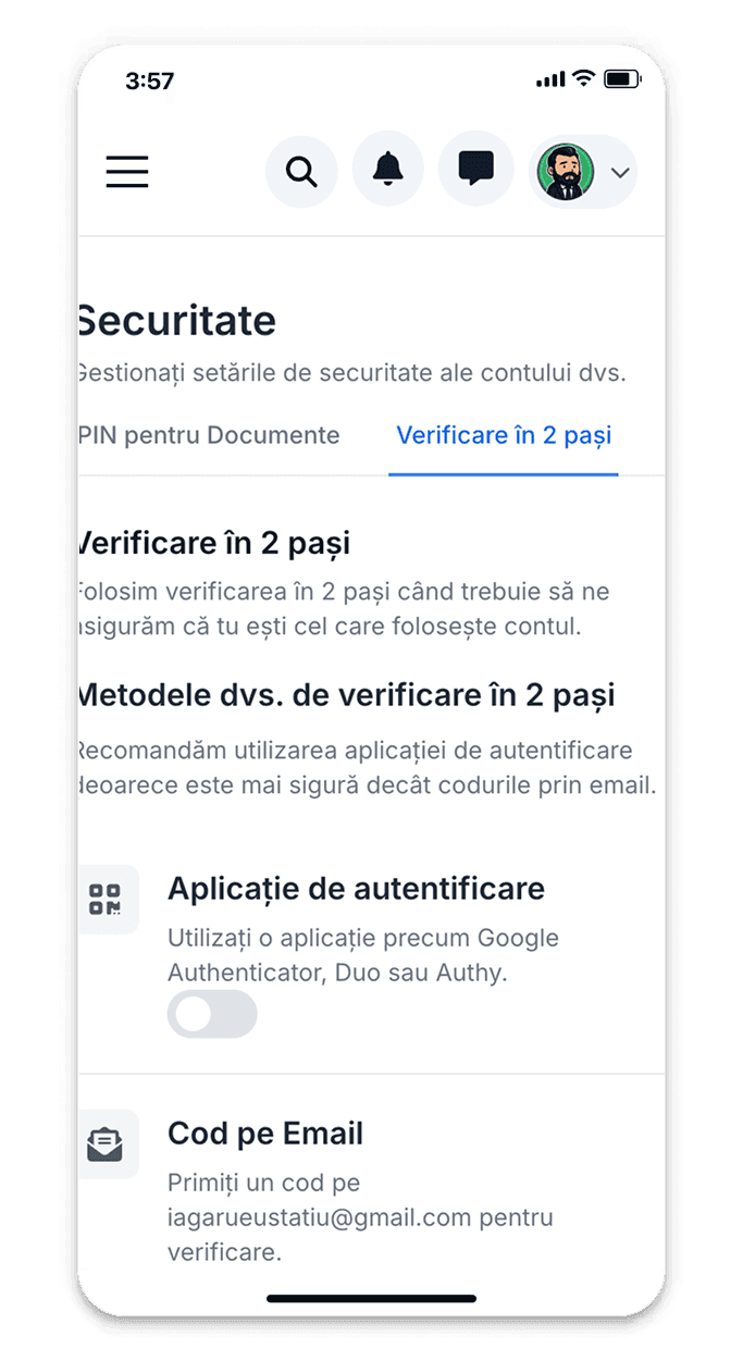 Document signing interface