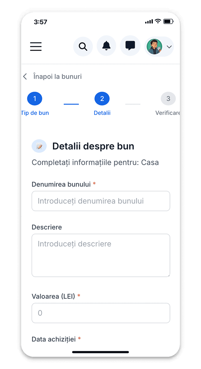Interest declarations portal