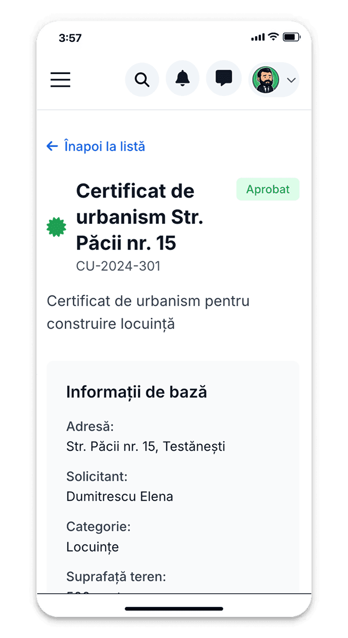 Requests dashboard screenshot