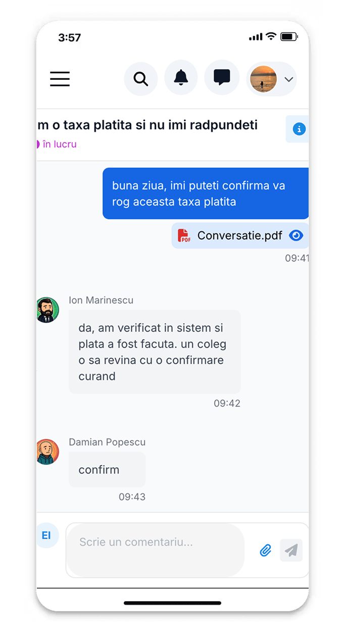 Corporate chat support