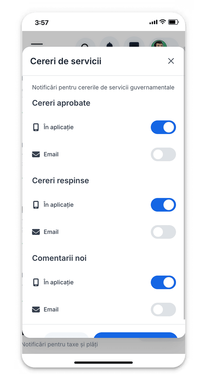 Notification features