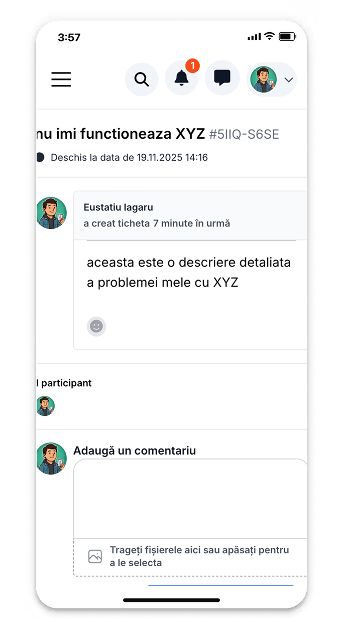 Support ticketing system
